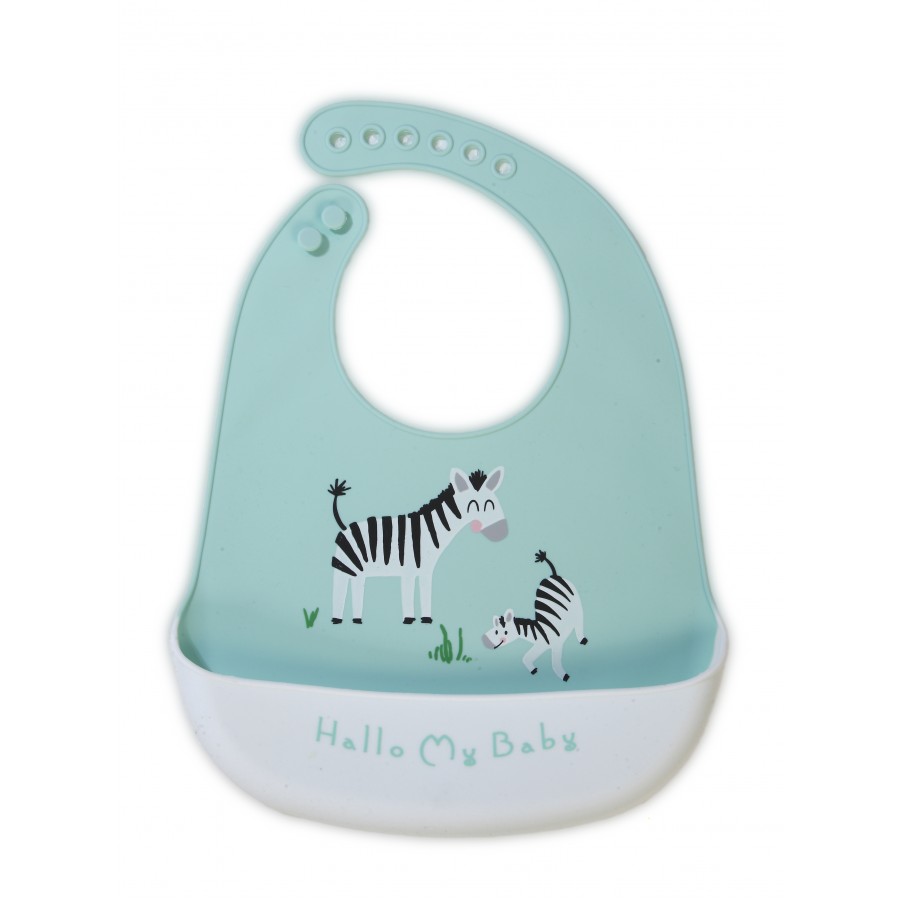 Σαλιάρα σιλικόνης ζέβρα 