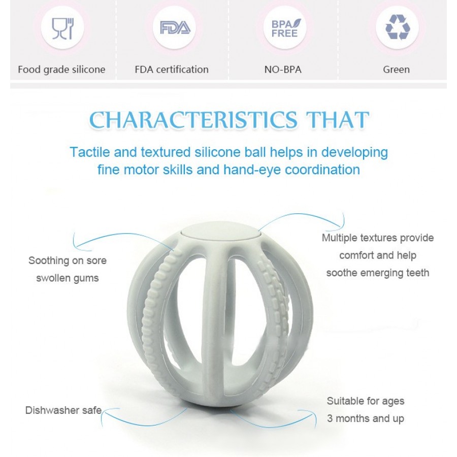 Μασητικό οδοντοφυΐας στρογγυλό 3+ μηνών 