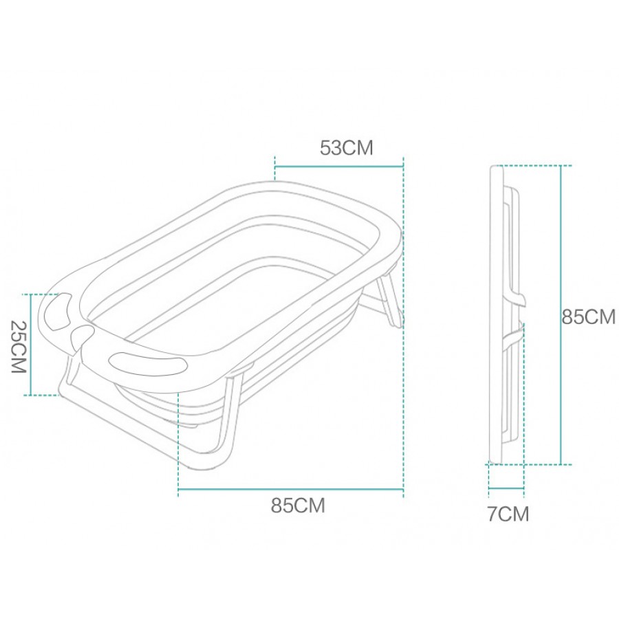 Μπανιέρα μωρού σε ροζ χρώμα