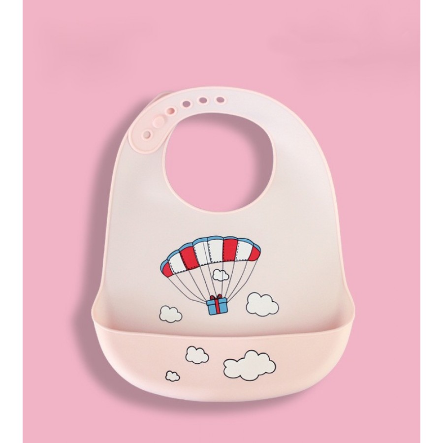 Σαλιάρα σιλικόνης αερόστατο με δώρο Σαλιάρα σιλικόνης αερόστατο με δώρο