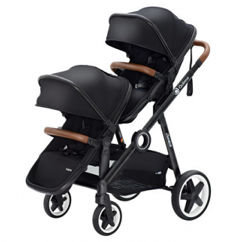 Καρότσι μωρού μαύρο για δίδυμα