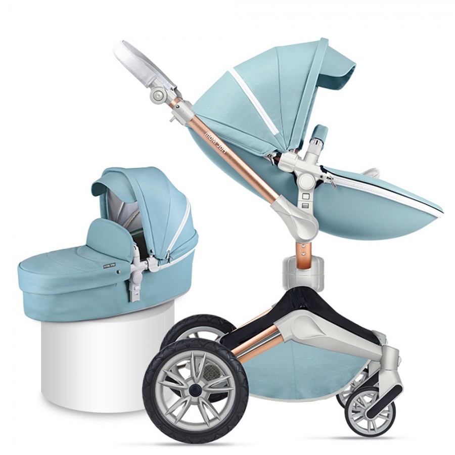 Καροτσάκι μωρού ΗΟΤ ΜΟΜ 3 σε 1 tiffany blue 360°