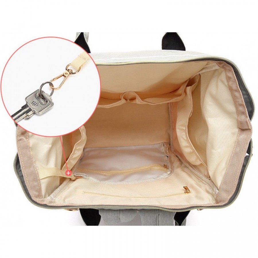 Τσάντα πλάτης μωρού γκρι-κόκκινο