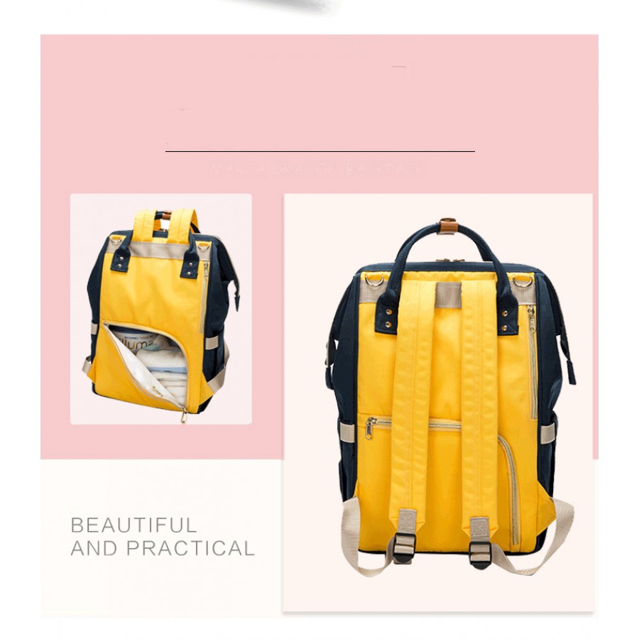 Τσάντα πλάτης μωρού Doko Club ποντικί-κίτρινο