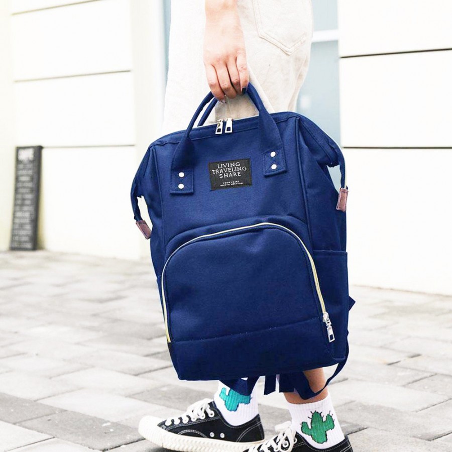 Τσάντα πλάτης μωρού μπλέ L.T.S.