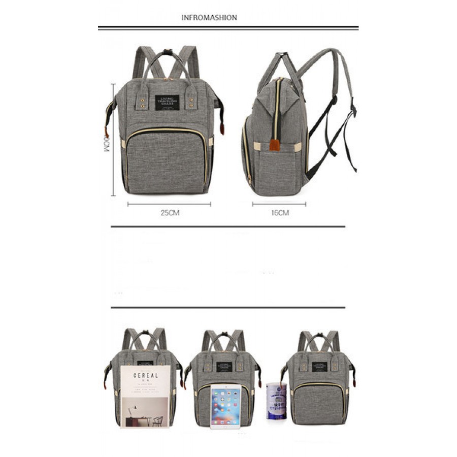 Τσάντα πλάτης μωρού μπλέ με USB LTS