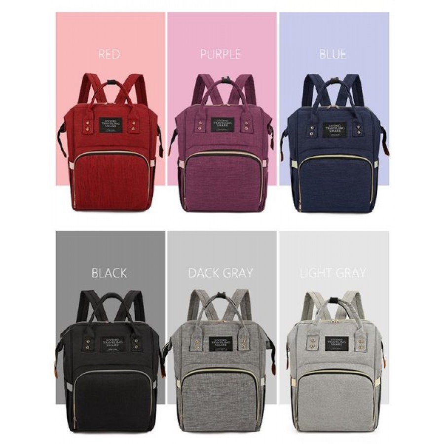 Τσάντα πλάτης μωρού μπλέ με USB LTS